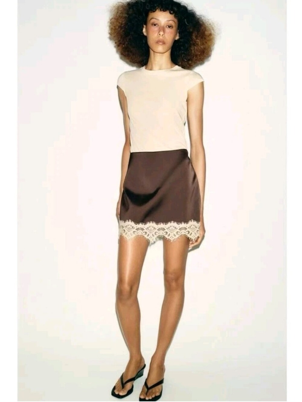 ZARA 2026 Spring and summer new women's lace skirt pants